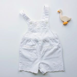 18-24 month White Denim Embroidered Gap Ov…